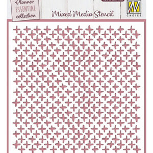 Mixed Media Stencil, Plus Signs