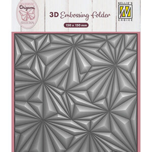 53383 - Nellie's Choice 3D Embossing Folder Origami Stars
