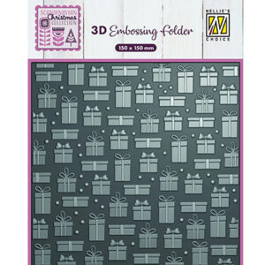 53422 - Nellie's Choice 3D Embossing folder Presents