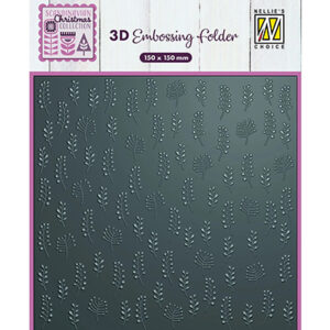 53424 - Nellie's Choice 3D Embossing folder Leaves