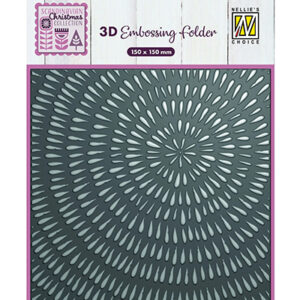 53426 - Nellie's Choice 3D Embossing folder Sliced wood