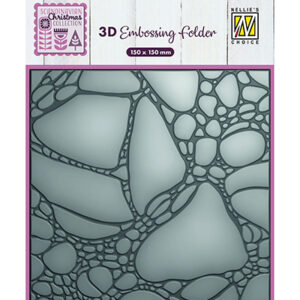 53427 - Nellie's Choice 3D Embossing folder Paint Bubble