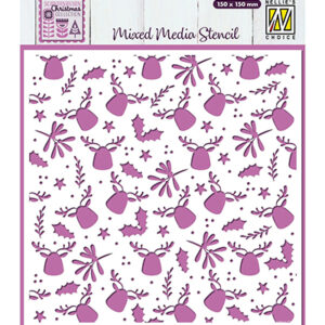 Mixed Media Stencil, Moose