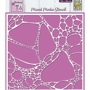 Mixed Media Stencil, Paint Bubble