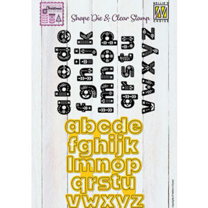 Clear Stamp & Cutting Die, Scandinavian alphabet Lowercase