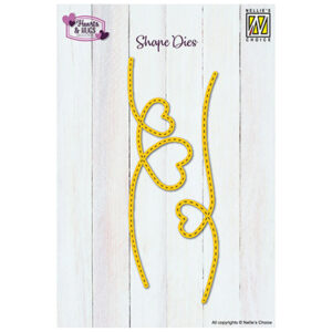 Emboss Dies Hearts Dotted Line