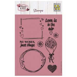 Clear Stamp Set, No Words, Just Hugs