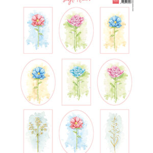 VK9621 - Knipvel A4, Single Flowers