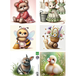 FB2502 Marianne Design Knipvel A4, Cute Animals - by Fairybells