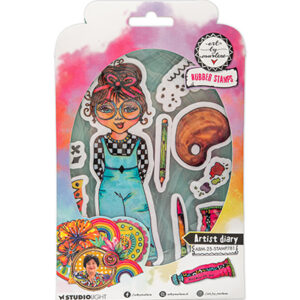 ABM-25-STAMP781 - ABM Cling Rubber Stamp Artist Diary Art By Marlene nr.781