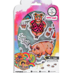 ABM-25-STAMP782 - ABM Cling Rubber Stamp Miss Piggy Art By Marlene nr.782