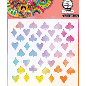 ABM-25-MASK321 - ABM Mask Queen of Hearts Art By Marlene nr.321