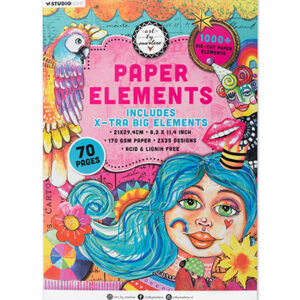 ABM-25-DCPP275 - ABM Die-cut Paper Pad Extra Big Elements Art By Marlene nr.275