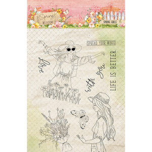 SL-SM-STAMP772 - SL Clear Stamp Spring Girls Spring Meadow nr.772