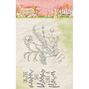 SL-SM-STAMP775 - SL Clear Stamp Flower Bloom Spring Meadow nr.775
