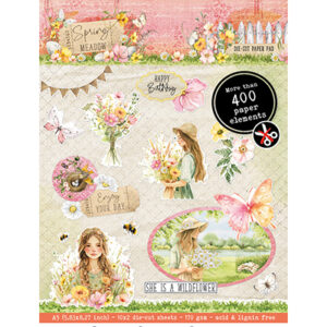 SL-SM-DCPP268 - SL Die-cut Paper Pad Paper Elements Spring Meadow nr.268