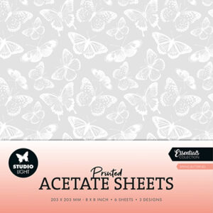SL-ES-ACS10 - SL Acetate sheets Spring Butterflies Essentials nr.10