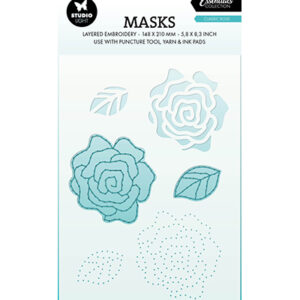 SL-ES-MASK345 - SL Mask Embroidery, Classic Rose Essentials nr.345