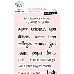 CCL-ES-STAMP801 - CCL Clear Stamp Ik vind je lief Essentials nr.801