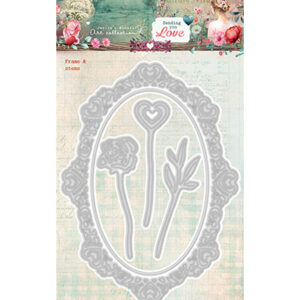 JMA-SYL-CD962 - JMA Cutting Die Frame & Stems Sending You Love nr.962