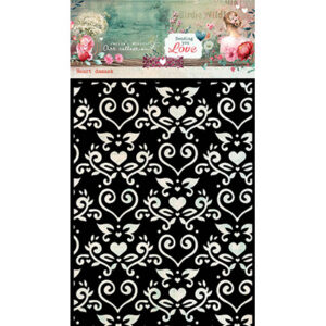 JMA-SYL-MASK316 - JMA Mask Heart Damask Sending You Love nr.316