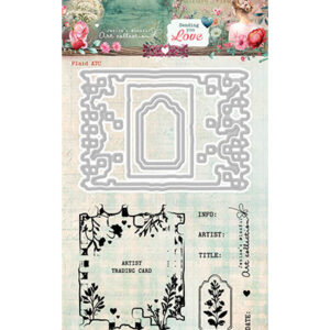 JMA-SYL-SCD93 - JMA Stamp and Cutting dies Plaid ATC Sending You Love nr.93