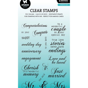 SL-ES-STAMP790 - SL Clear stamps Trouwdag Essentials nr.790