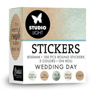 SL-ES-STIC34 - SL Ã¸30mm Stickers WEDDING DAY Essentials nr.34