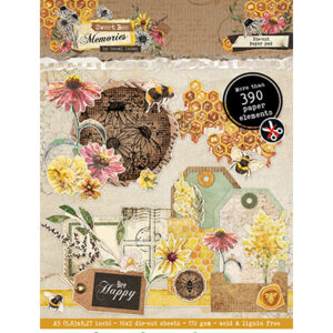 HE-SB-DCPP285 - HE Die-cut Paper Pad Paper Elements Sweet Bee Memories nr.285