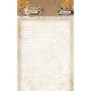 HE-SB-EMB30 - HE Embossing folder Coffee Grid Sweet Bee Memories nr.30