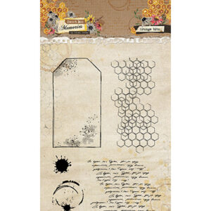 HE-SB-STAMP793 - HE Clear Stamp Grunge Bits Sweet Bee Memories nr.793