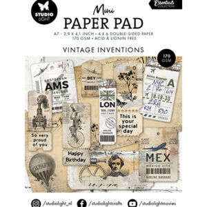 SL-ES-DPP302 - SL Mini Paper Pad Vintage Inventions Essentials nr.302