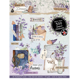 SL-DD-DCPP294 - SL Die-cut Paper Pad Paper Elements Diary of Dreams nr.294