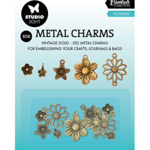 SL-CO-CHARM01 - SL Metal Charms Flowers Consumables nr.01