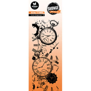 SL-GR-STAMP823 - SL Clear Stamp Clock Background Grunge Collection nr.823