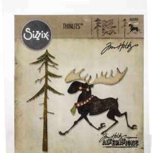 663103 Sizzix Thinlits Dies Merry Moose By Tim Holtz