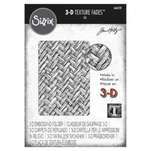 664759 Sizzix 3-D Texture Fades Embossing Folder - Intertwined Tim Holtz