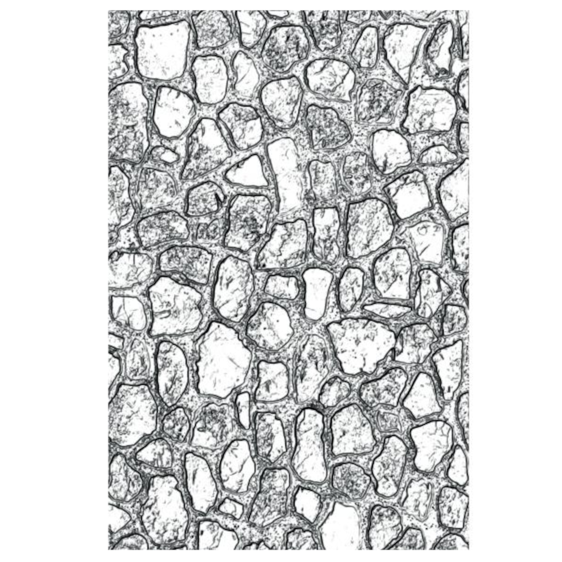 665461 Sizzix 3D Texture Fades Embossing Folder Mini Cobblestone By Tim Holtz