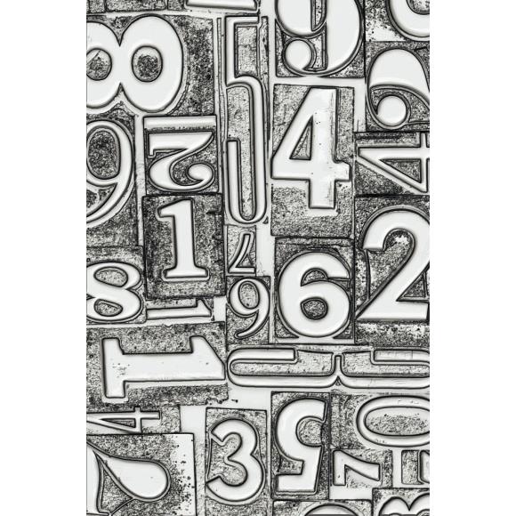 665753 Sizzix 3-D Texture Fades Embossing Folder - Numbered by Tim Holtz - Afbeelding 3