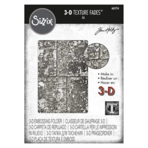 665754 Sizzix 3-D Texture Fades Embossing Folder - Industrious by Tim Holtz
