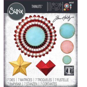 666567 Sizzix Thinlits Die by Tim Holtz Vault Rosettes