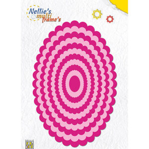 Multi Frame Die Wavy oval