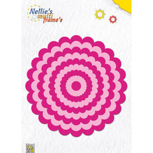 Multi Frame Die Wavy round