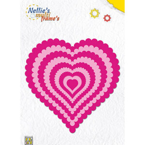 Multi Frame Die Wavy heart