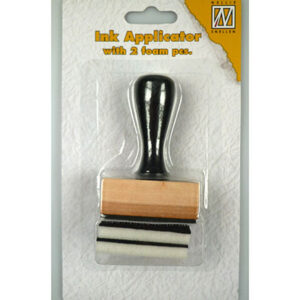 Ink applicator met 2 foam pads
