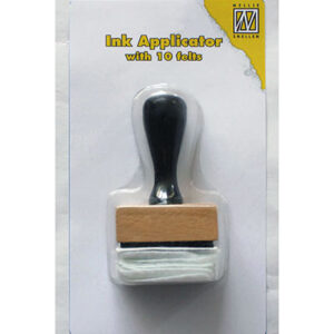Inkt applicator vierkant met 10 viltlapjes
