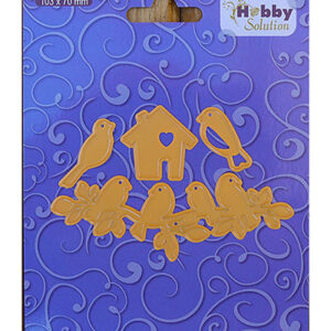 Hobby solutions Die Cut Birds,branch,birdhouse