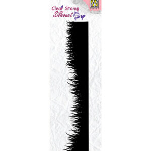 Clear stamps silhouettes Spring meadow