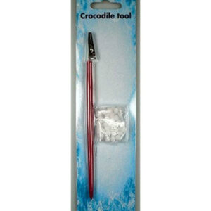 Crocodile tools 2pcs + 50 pompoms 3mm wit