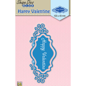 Shape Dies blue Happy Valentine
